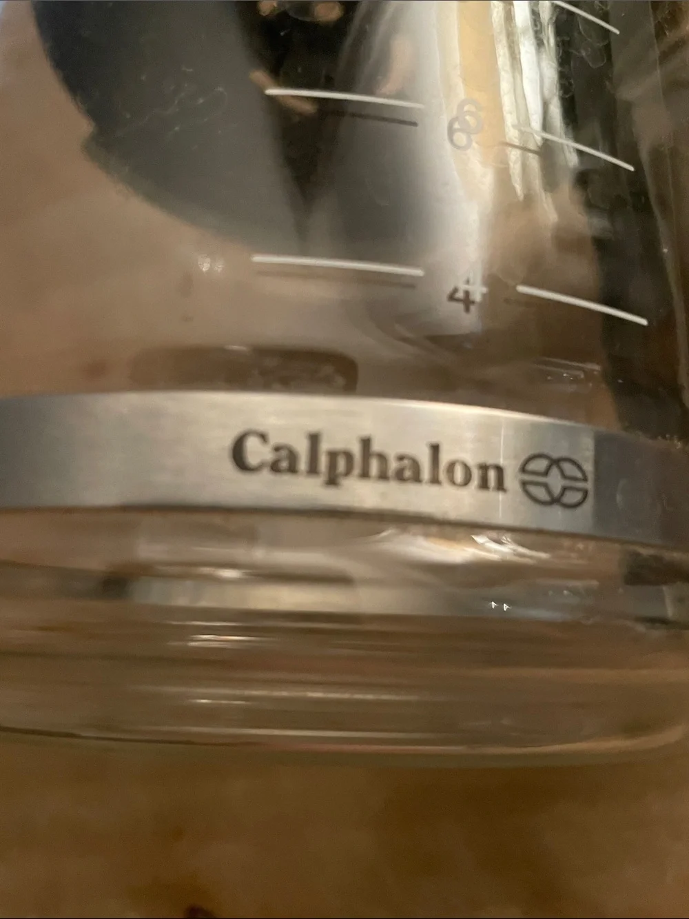 Calphalon Clear Glass Coffee Carafe with Black Trim